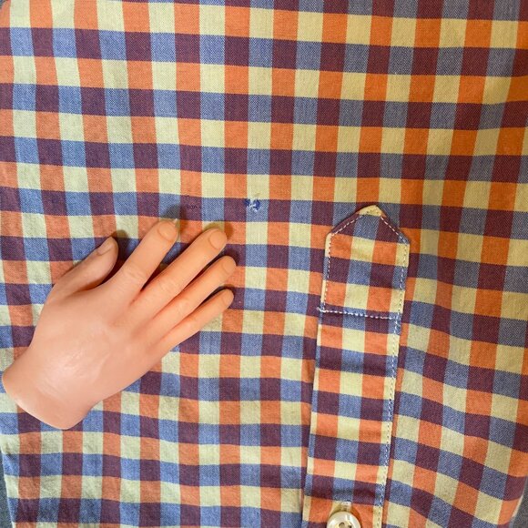 Scotch & Soda Men Medium Long sleeve shirt purple orange yellow handkerchief - Picture 6 of 6